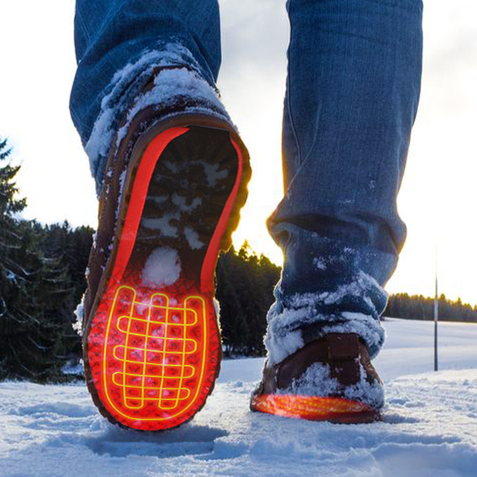 Wiederaufladbare beheizbare Einlegesohlen : USB beheizte schuh-einlegesohlen fernbedienung 4.2V 2100mAH